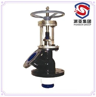 Spodnji ventil s stekleno oblogo